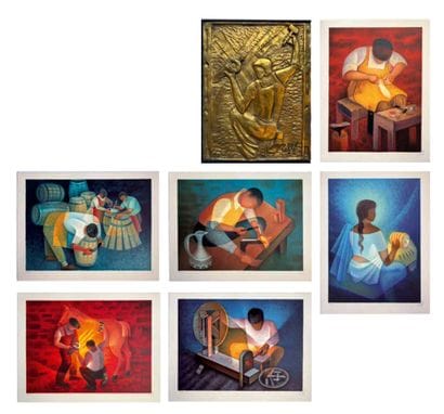 Louis TOFFOLI (1907-1999)
Les métiers, 1986
Album...