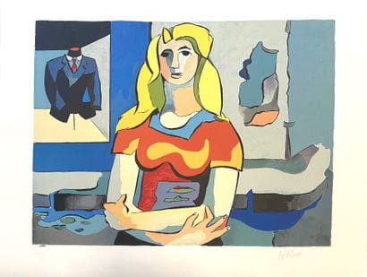 Jean HELION (1904-1987)
De la série des passants
Lithographie...