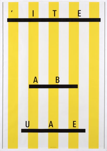 Daniel BUREN (né en 1938)
C’est ainsi et...