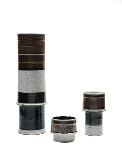 INGER PERSSON (1936-2021)
Ensemble de 3 vases,...