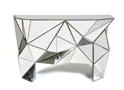 TRAVAIL MODERNE
Console facettée a miroir...