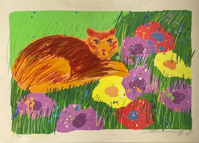 Walasse TING (1929-2010)
Le Chat, 1981
Lithographie...
