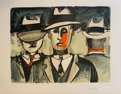 Jean HELION (1904-1987)
De la série des passants
Lithographie...
