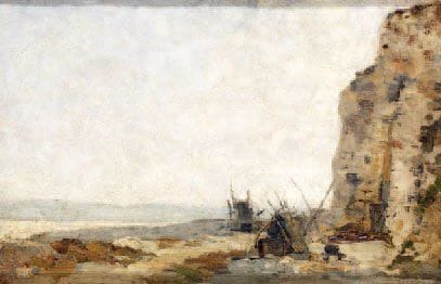 BOGGS FRANK 1855-1926
Falaise à marée basse...