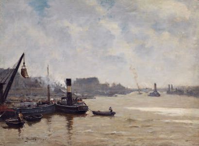 PECRUS CHARLES FRANÇOIS 1826-1907
Remorqueurs...
