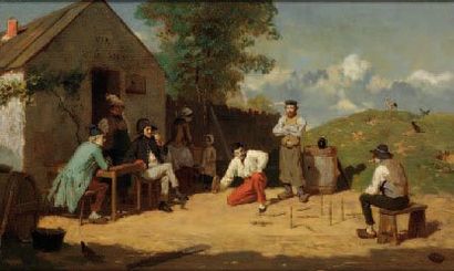 PEZOUS JEAN 1812-1885
Le vin à six sous Huile...