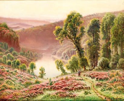 ANGLADE GASTON 1854-1919
En Corrèze les bruyères...