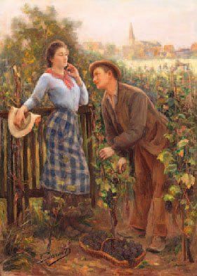 DARVIOT EDOUARD 1859-1921
Le joli temps des...