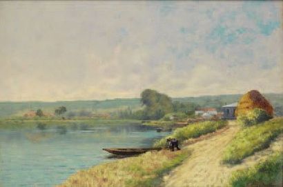 CHARLAY-POMPON CHARLES, NÉ EN 1855
La barque...