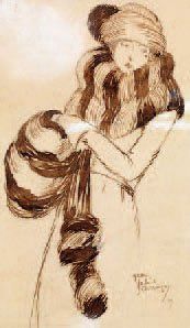 DOMERGUE JEAN-GABRIEL 1889-1962
Elégante...