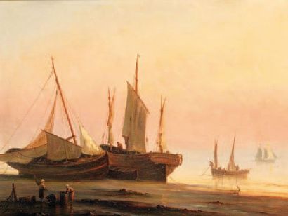 GUDIN HENRIETTE 1825-1876
Bateau de pêche,...