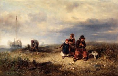 HILDEBRANDT EDUARD 1834-1914 - ECOLE ALLEMANDE
Enfants...