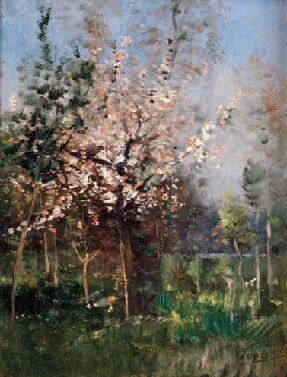 JAPY LOUIS AIMÉ 1840-1916
Cerisier en fleurs...
