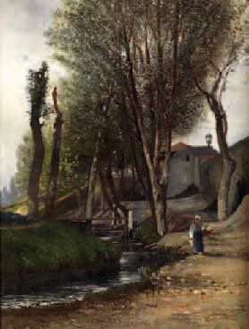 LAVIEILLE EUGÈNE 1820-1889
Paysanne près...