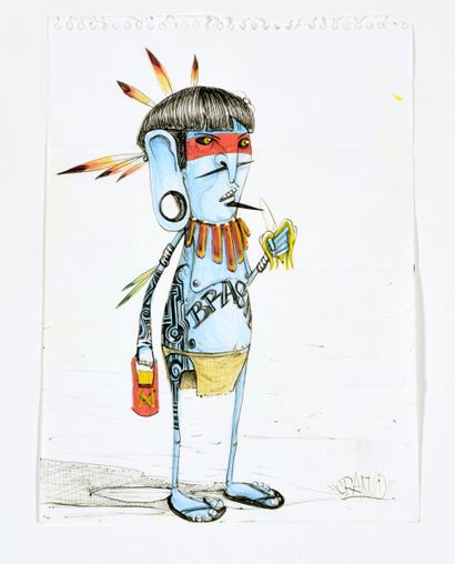 CRANIO (Brésilien, né en 1982)
Sans titre,...