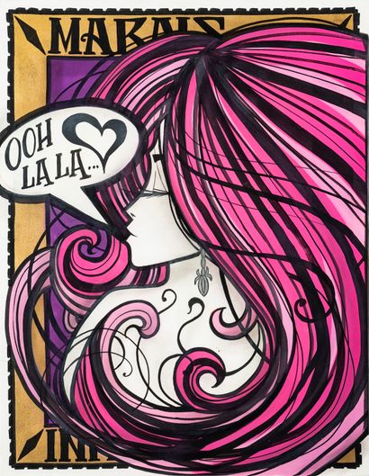 INKIE (Britannique, né en 1970)
Ooh La La,...