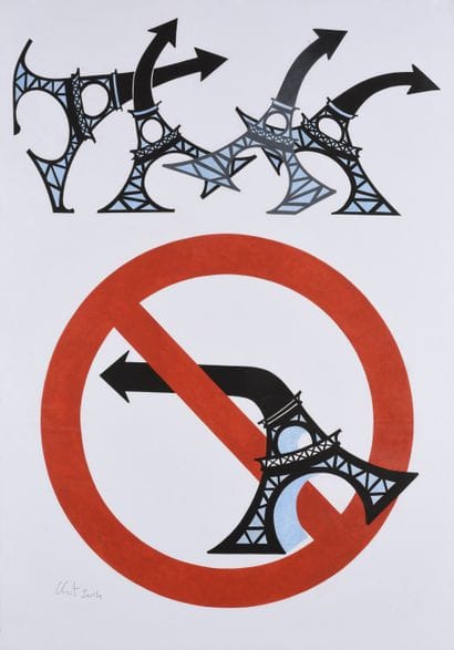 CLET ABRAHAM (Français, né en 1966)  
Sans...