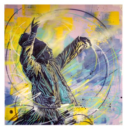 C215 (Français, né en 1973)
Sufi 
Peinture...