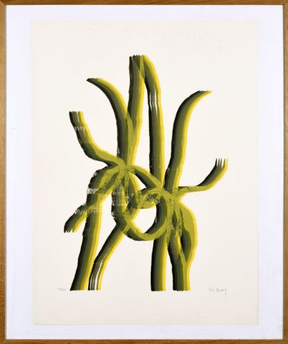 Pol BURY (1922-2005)
Composition verte
Lithographie...