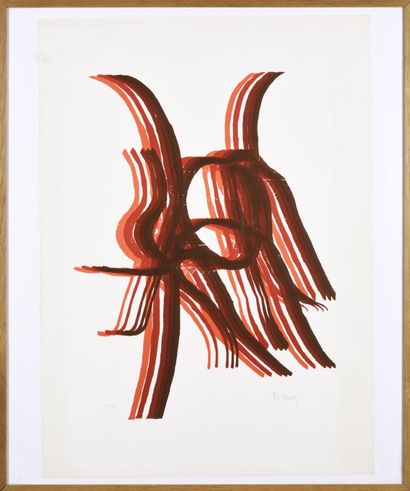 Pol BURY (1922-2005)
Composition rouge
Lithographie...