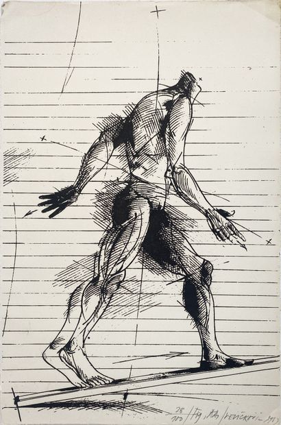Vladimir VELICKOVIC (1935-2019)
Homme qui...