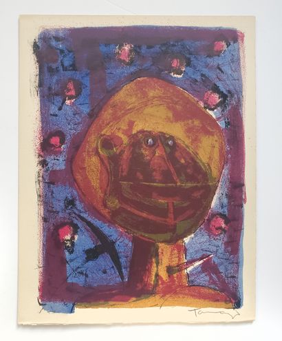 Rufino TAMAYO (1899 – 1911)
Tête, 1958
Lithographie...