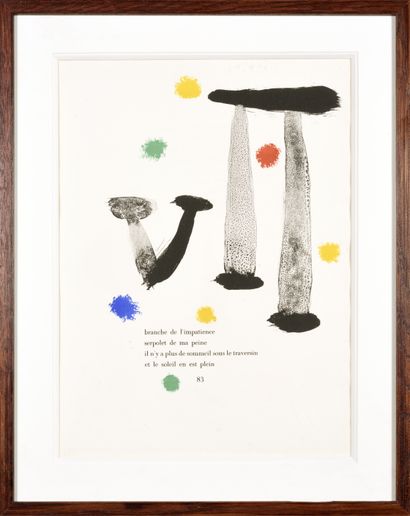 Joan MIRO (1893-1983)
Parler seul planche...