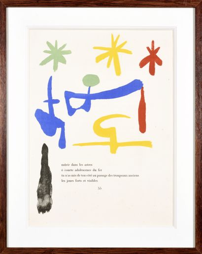Joan MIRO (1893-1983)
Parler seul planche...