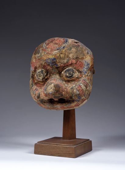 Nuo theater hand mask
depicting a lion
China,...