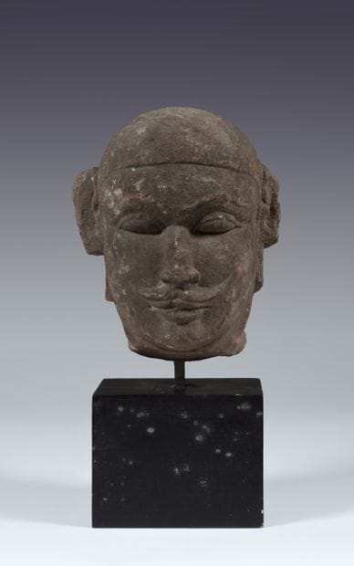 Head of a moustachioed figure
India, circa...