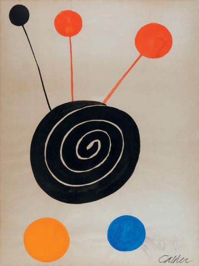 ALEXANDRE CALDER 1898-1976
Composition abstraites...