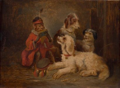 Joris Van ANKEN (XIXe)
Le singe musicien...
