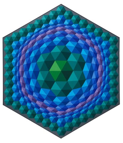 Victor VASARELY (1906 - 1997) 
Tetcie II,...