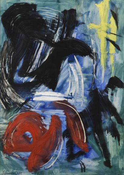 Gérard SCHNEIDER (1896 - 1986)
Untitled,...
