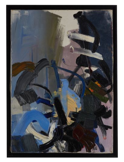 Jean MIOTTE (1926 - 2016) 
Untitled, c. 1960s
Oil...