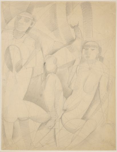 Alfred RETH (1884 - 1966)
Characters, 1953
Graphite...