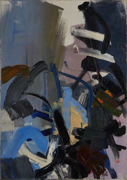 Jean MIOTTE (1926 - 2016) 
Untitled, c. 1960s
Oil...
