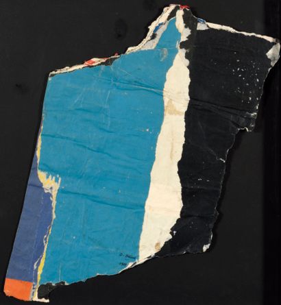 Raymond HAINS (1926 - 2005) 
Abstract composition,...