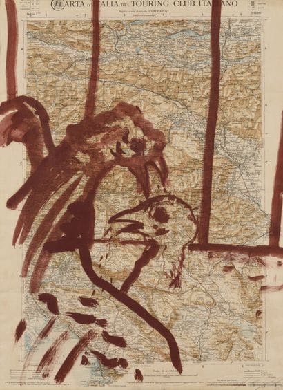 Julian SCHNABEL (b. 1951) 
Untitled, 1983
Oil...
