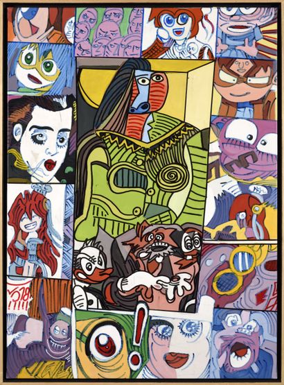 Gudmundur ERRO (born 1932)
Face framing,...