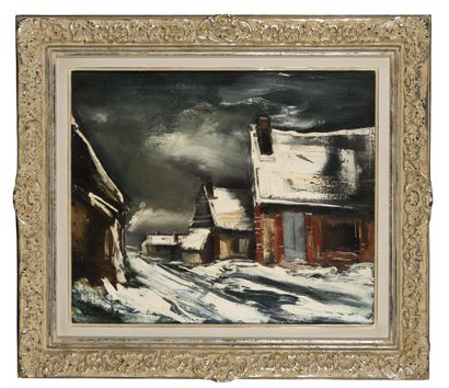 Maurice De VLAMINCK (1876 - 1958) 
Village...