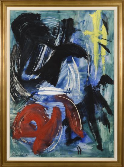 Gérard SCHNEIDER (1896 - 1986)
Untitled,...