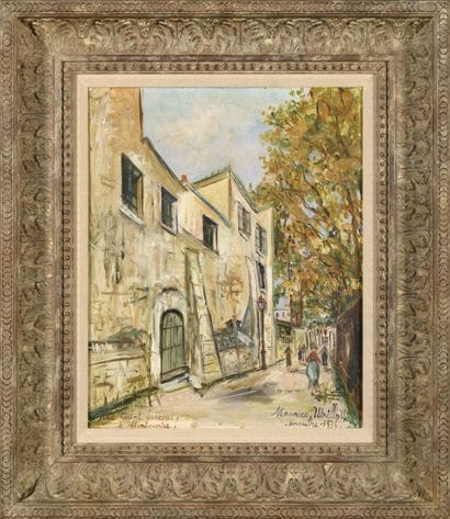 Maurice UTRILLO (1883 - 1955)
Rue Saint-Vincent...