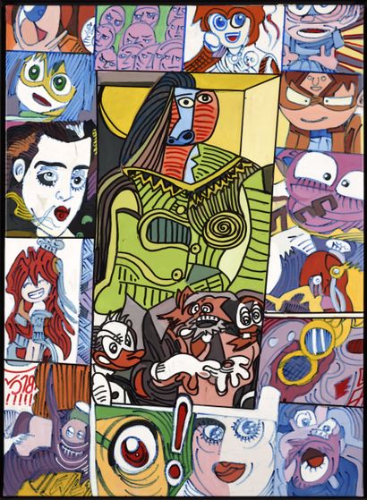 Gudmundur ERRO (born 1932)
Face framing,...