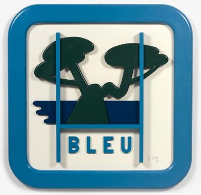 Claude GILLI (1938 - 2015)
Blue road sign,...