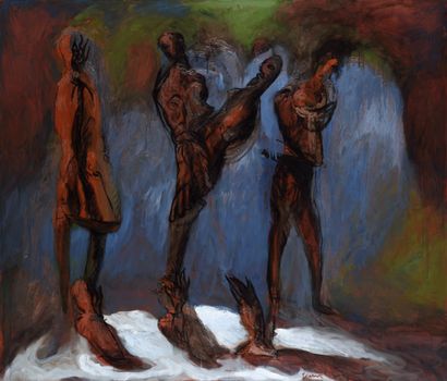 Gérard GAROUSTE (born 1946)
Untitled, 1990
Oil...