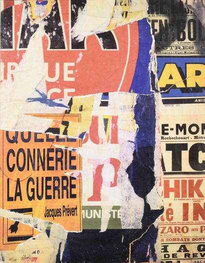 Jacques VILLEGLÉ (1926 - 2022)
Quelle connerie...