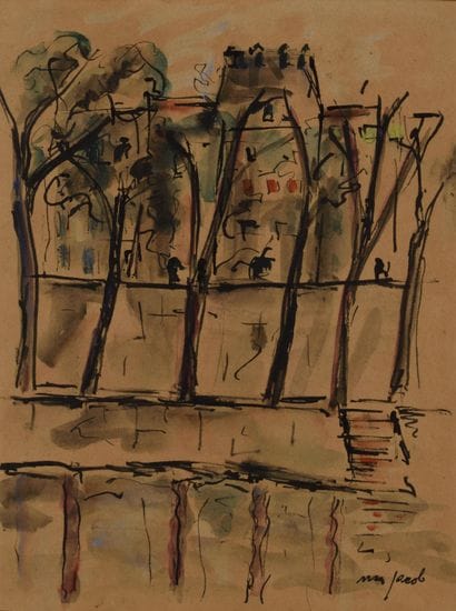 Max JACOB (1876 - 1944) 
The quays of the...