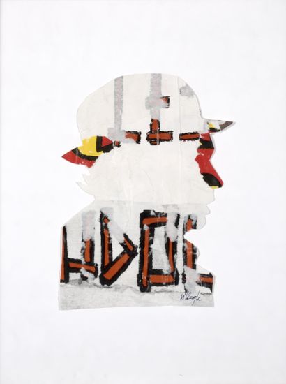 Jacques VILLEGLE (1926 - 2022)
Self-portrait,...