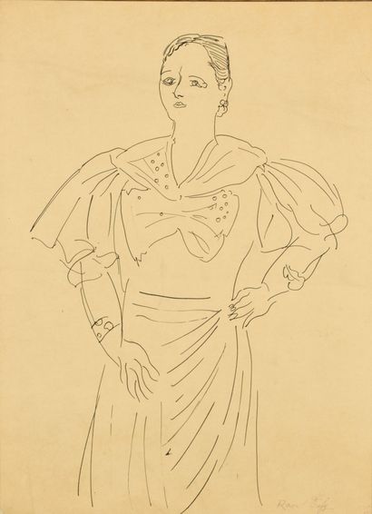 Raoul DUFY (1877-1953)
Portrait of a Woman
Ink...